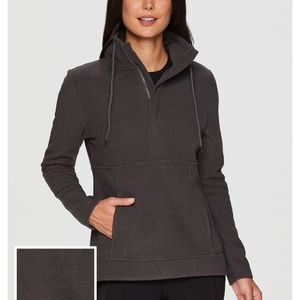 Womens Avalanche textured fleece pullover half zip
